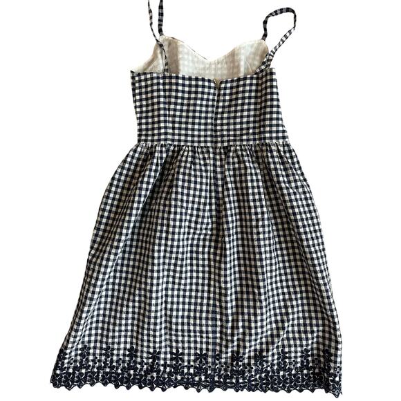 Draper James, Navy/White, Gingham, Lined, Mini Tank Dress- 0/2(Altered) - Picture 2 of 9